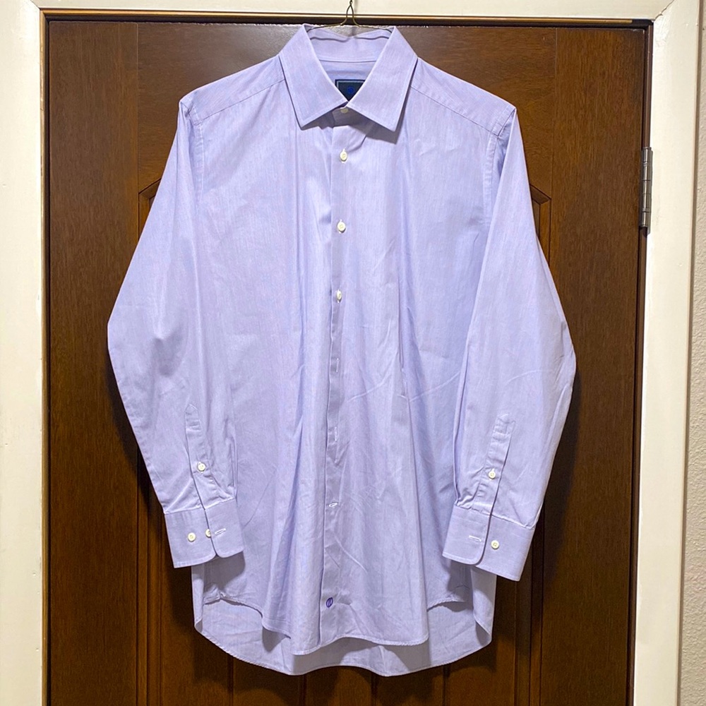 Purple button down dress shirt